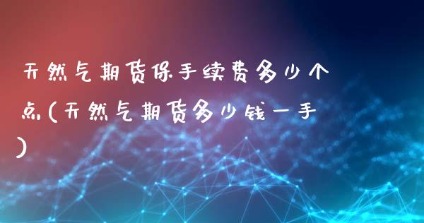 天然气期货保手续费多少个点(天然气期货多少钱一手)_https://www.mfrzs.com_恒生指数开户_第1张