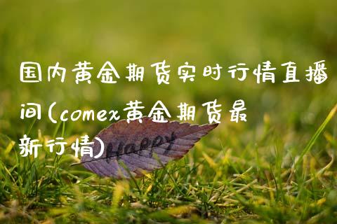 国内黄金期货实时行情直播间(comex黄金期货最新行情)_https://www.mfrzs.com_恒生指数开户_第1张